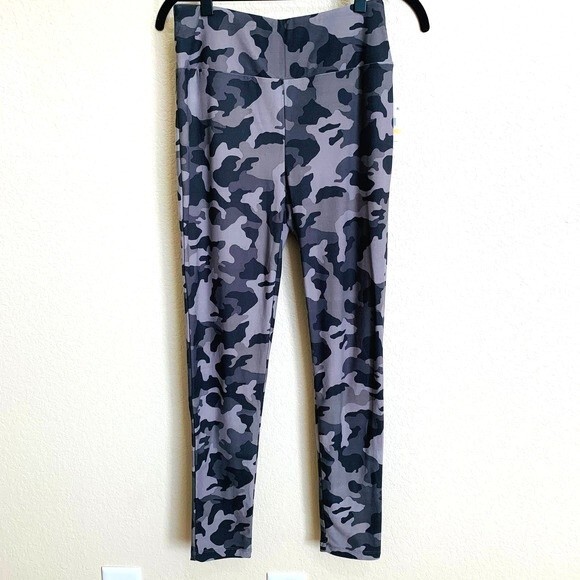 Hippie Rose High-Waist Gray  Camo Leggings yoga gym size S running casual - Picture 2 of 10